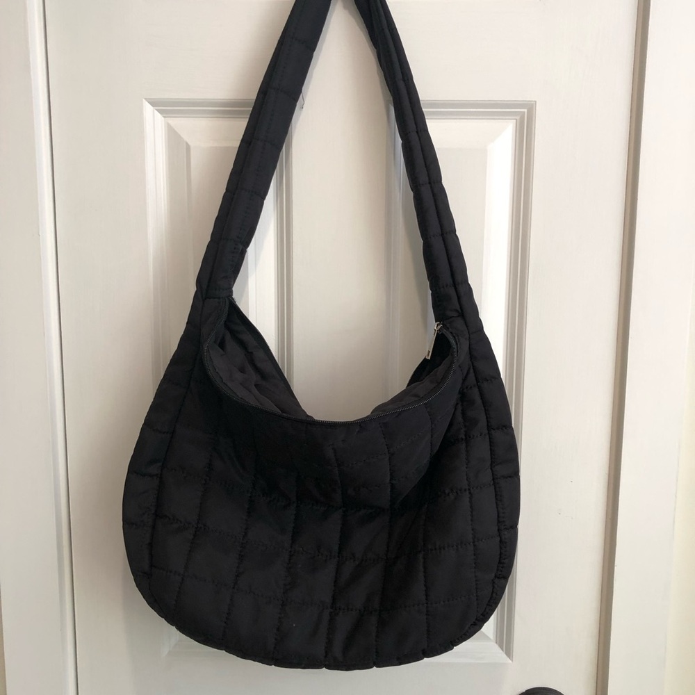 SHEIN Black Quilted Shoulder Bag
